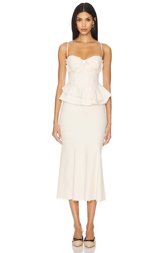 Freya Skirt in Dusty Pearl