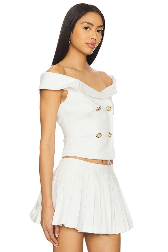 Genevieve Top in White