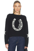 Kismet Jumper in Black & Chalk White