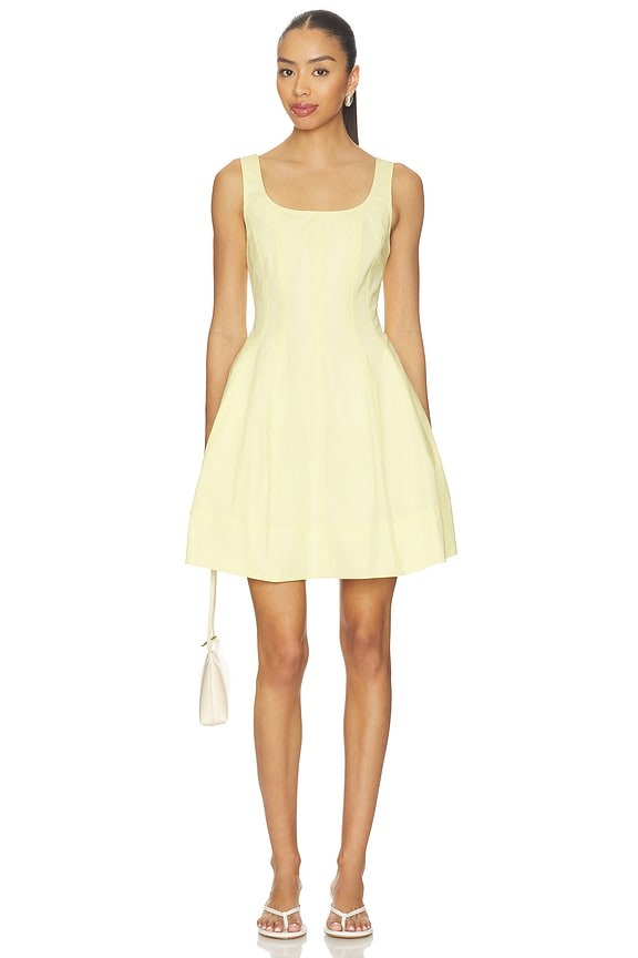 Vea Dress in Light Canary