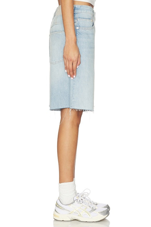 x We The Free Montana Undone Hem Short in Cowgirl Blues