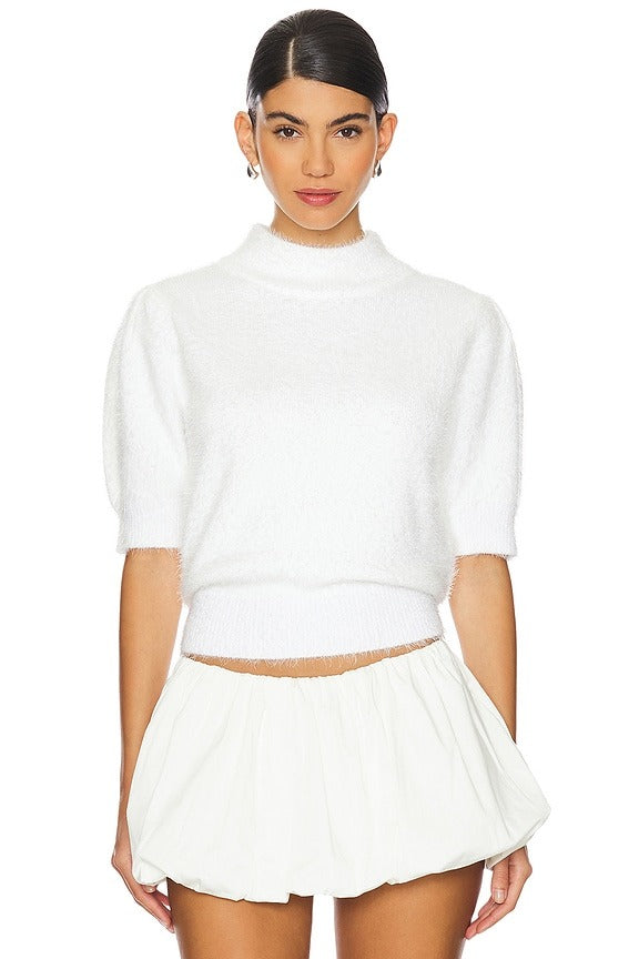 Sweater Blouse in Cream