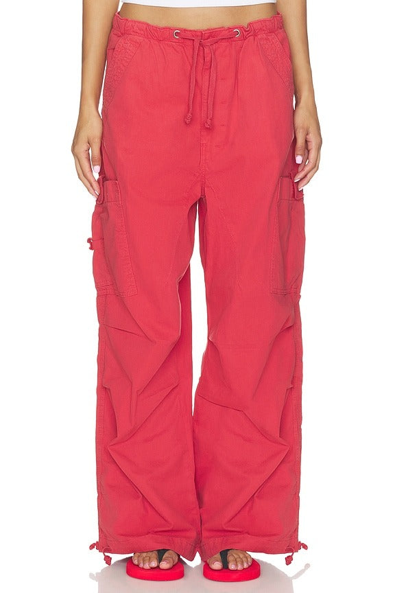 Parachute Trouser in Red