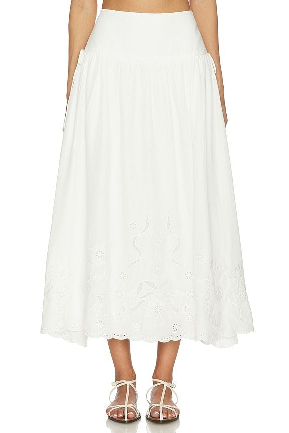 Stevie Skirt in White
