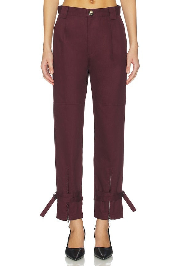 Tom Utility Pant in Oxblood