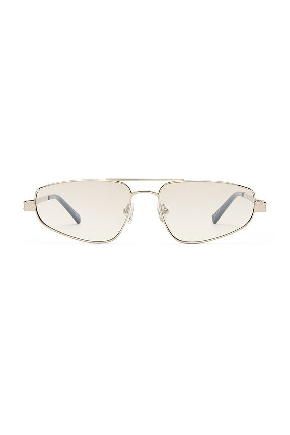 Treasure Sunglasses in Silver & Silver Flash Tint