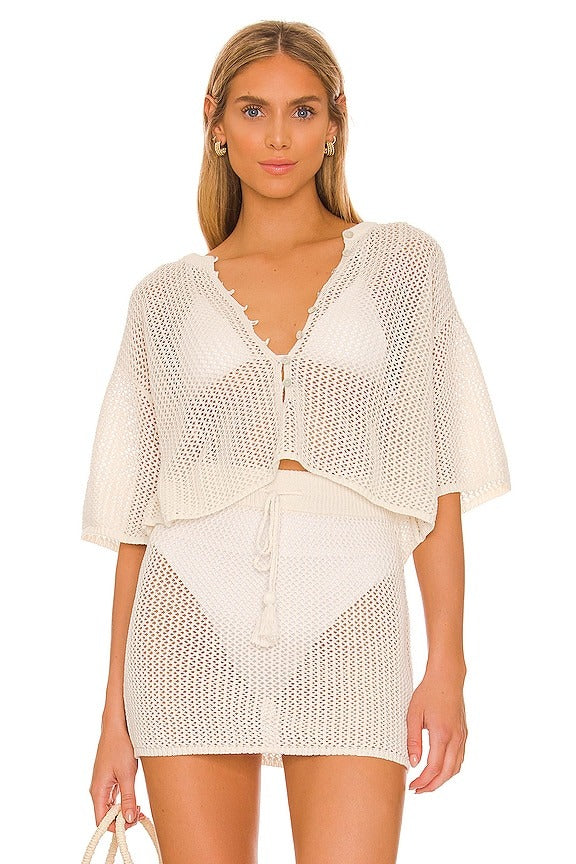 Coast Is Clear Top in Cream
