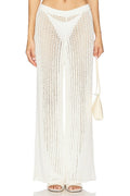 Mia Windowpane Knit Pant in Cloud