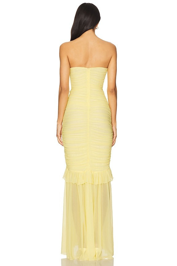Giules Gown in Light Yellow