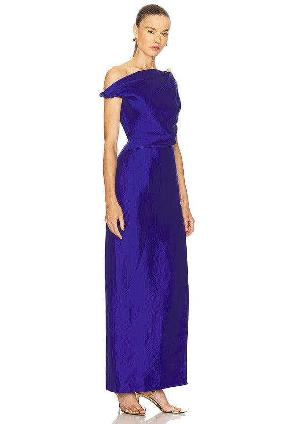 Bridgette Midi Dress in Bright Cobalt