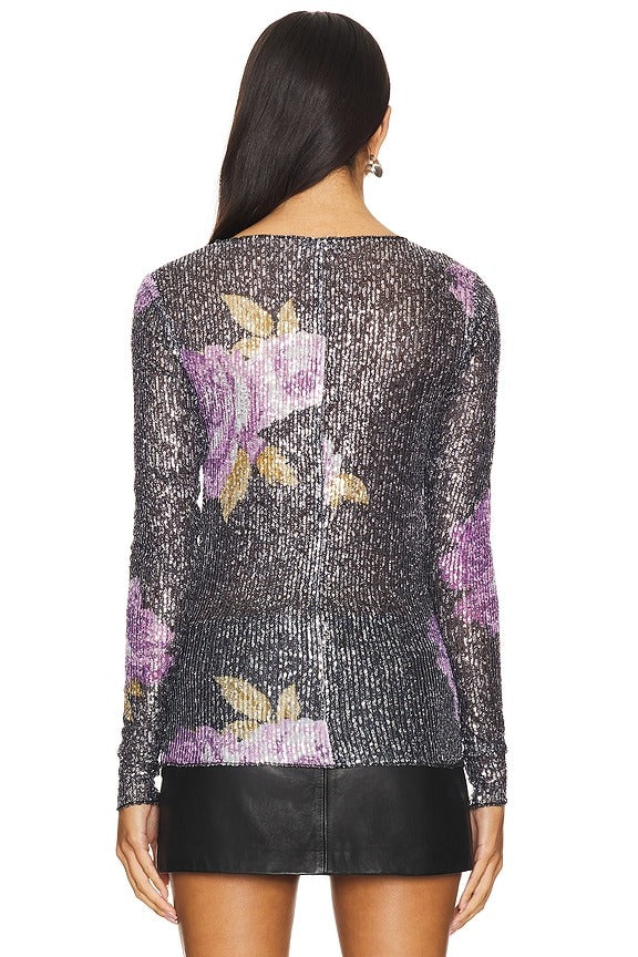 x Intimately FP Printed Gold Rush Long Sleeve in Black Combo