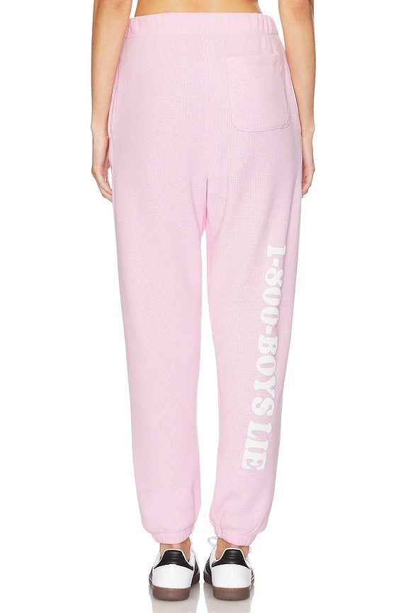 1-800 Revamped Mac Slim Sweatpants in Pink