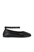 Balla Anklet Flat in Black With Bead