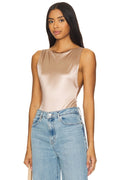 x REVOLVE Raven Bodysuit in Latte Casino