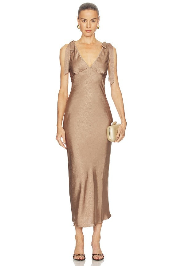 Emmie Dress in Taupe