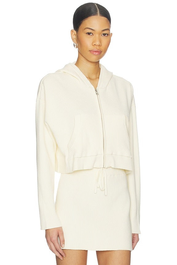 Jet Set Hoodie in Cream