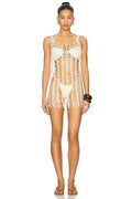 x REVOLVE Neeka Beaded Mini Dress in Ivory