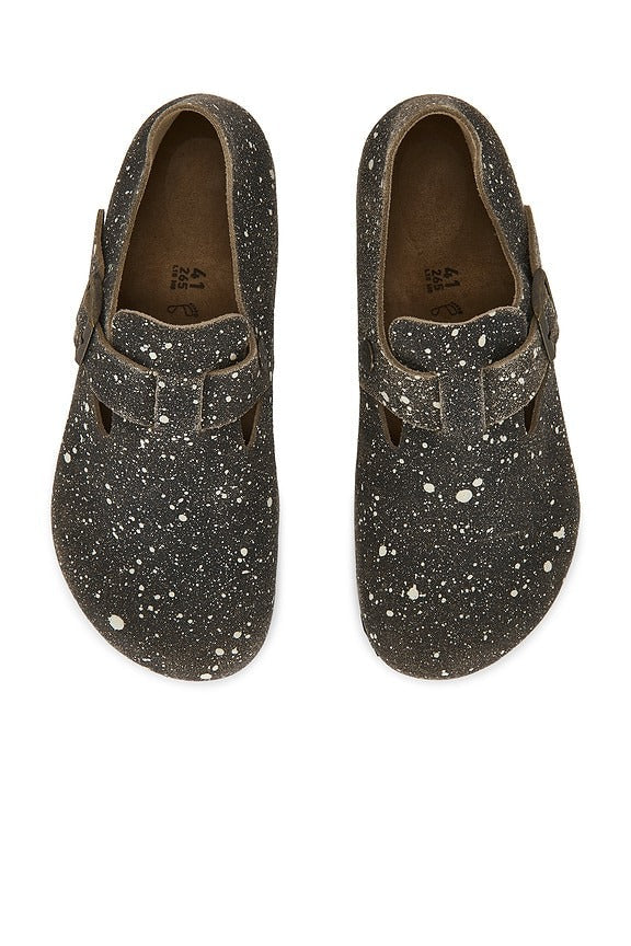 x Song For The Mute London The Artist Vl Taupe Splash Mule in Taupe Splash