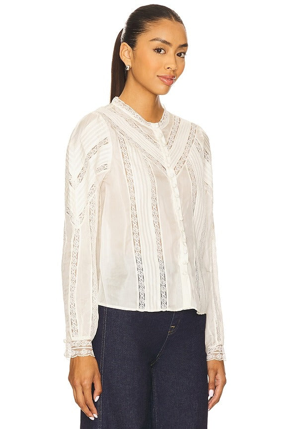 Aralina Blouse in Ivory