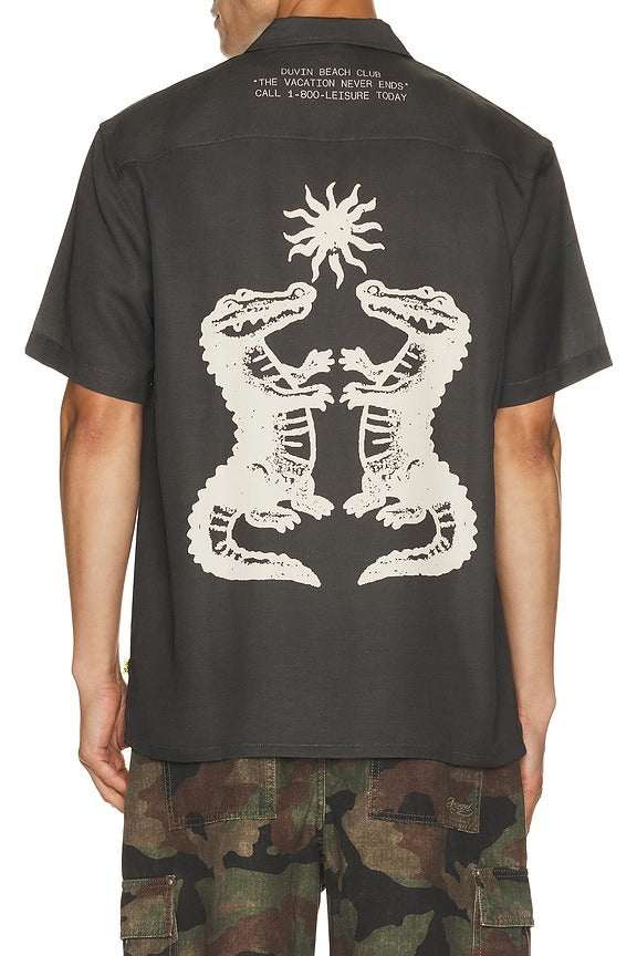 Gator Buttonup in Black