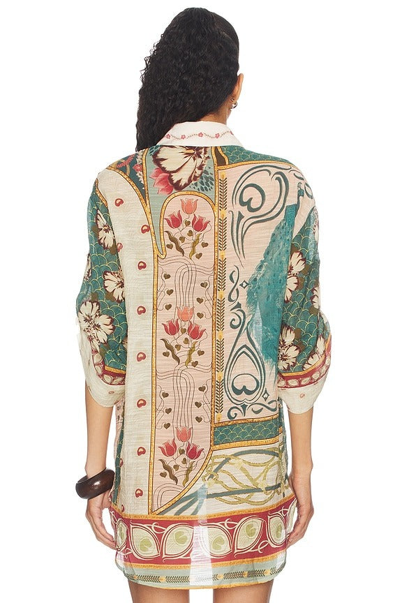 Chrissy Plume Top in Multicolor