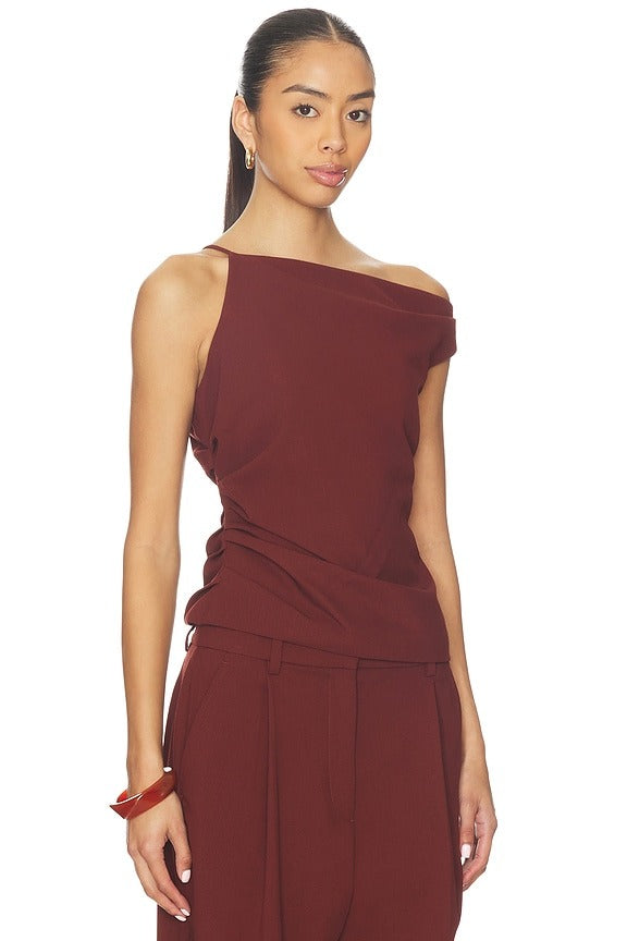 Leia Top in Rust