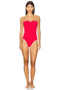 Dolly One Piece Swimsuit in Red & Red Gingham