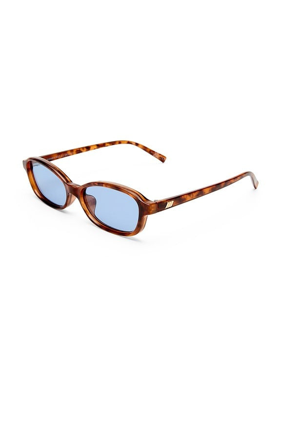 Honey Pot Sunglasses in Amber Tort & Dusty Blue Tint
