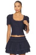 Betsy Top in Navy
