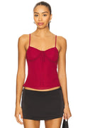The Josephine Top in Burgundy