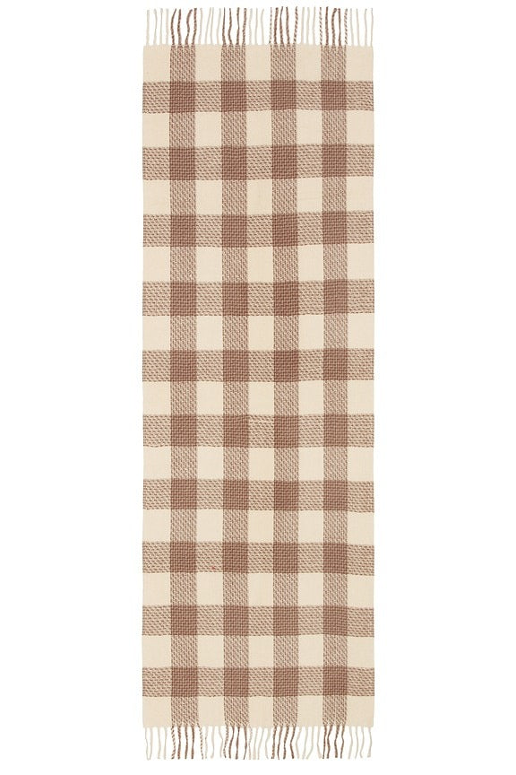 Foundry Check Scarf in Ivory Combo