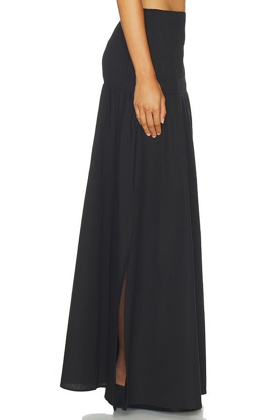 Gathered Skirt in Black