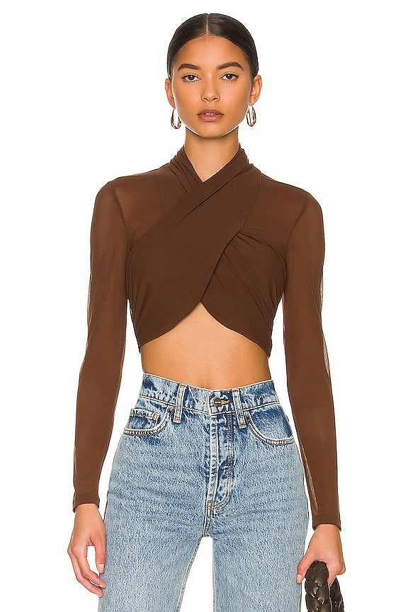 Aliyah Top in Chocolate