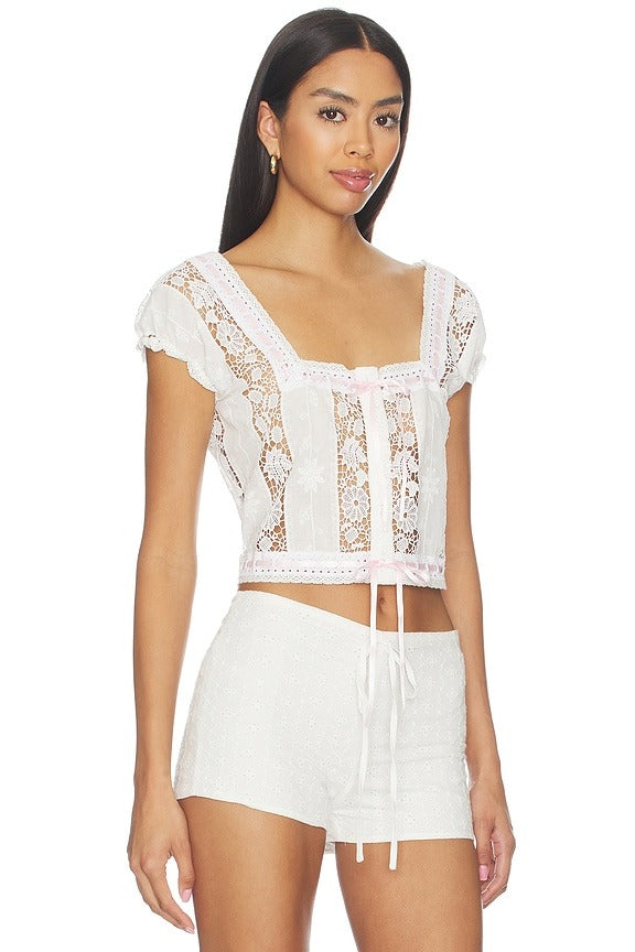 Emery Blouse in White