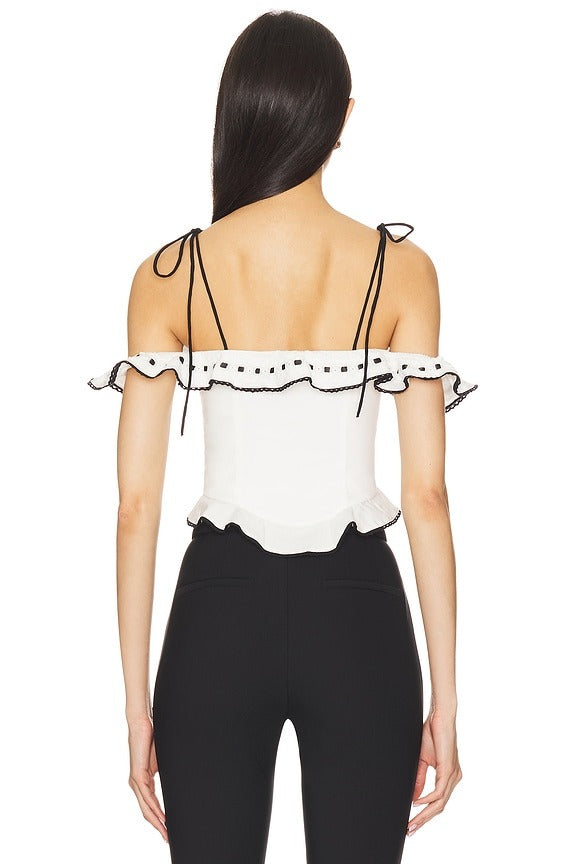 Carol Top in White