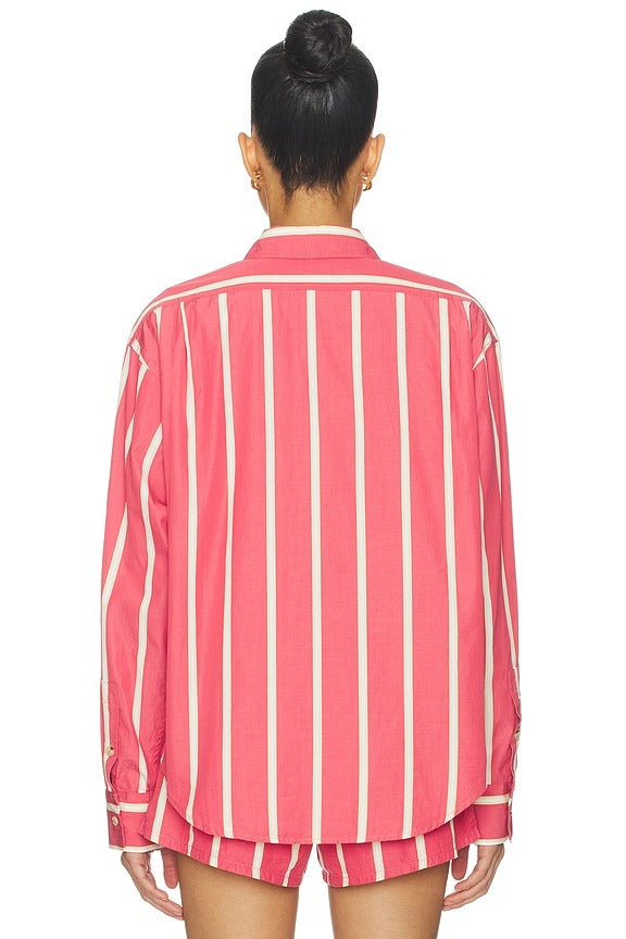 The Pop Shirt in Raspberry