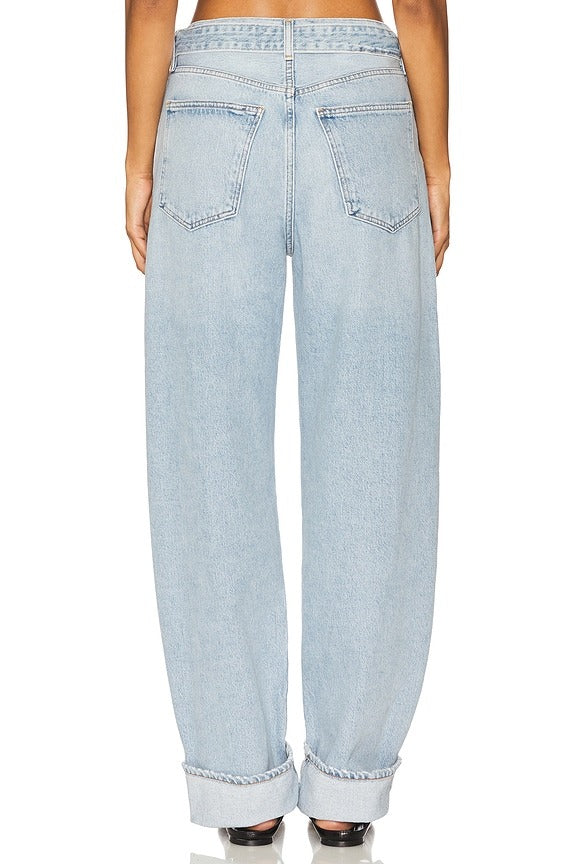 Cuffed Taper Jeans in Dew Point