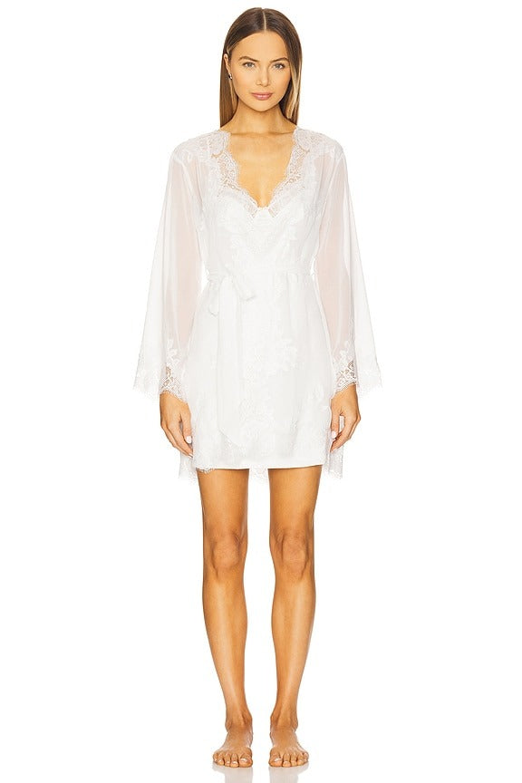 Helena Mini Robe in White