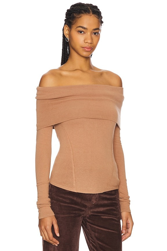 x REVOLVE Iris Layering Top in Cafe Latte