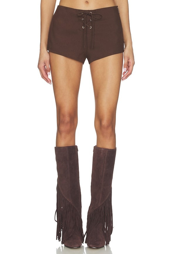 Mila Micro Short in Chocolate