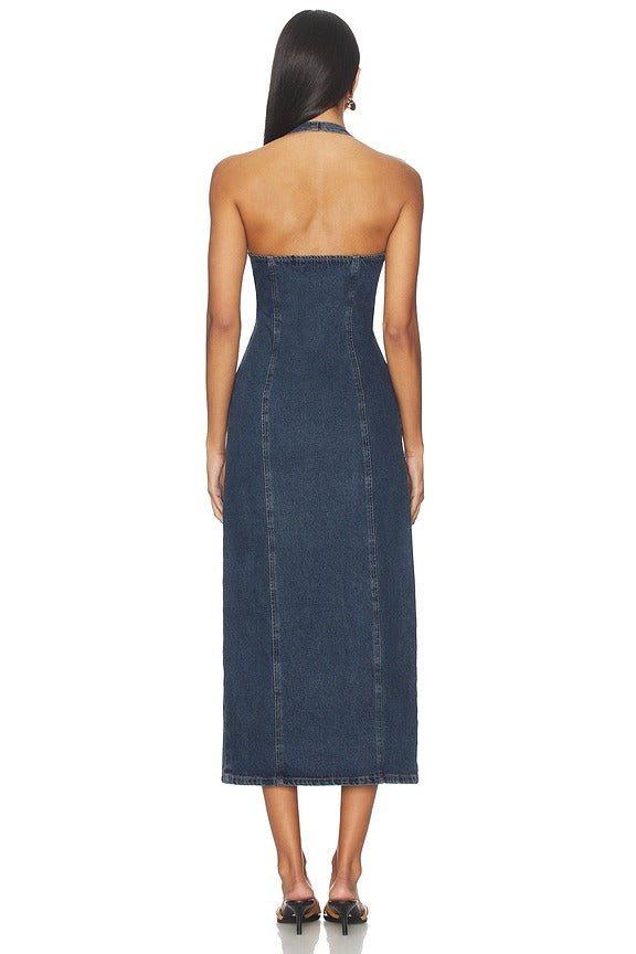 Kenny Maxi Dress in Indigo