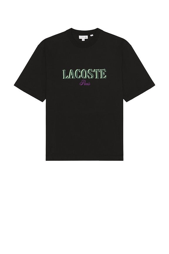 Loose Fit Logo Tee in Black