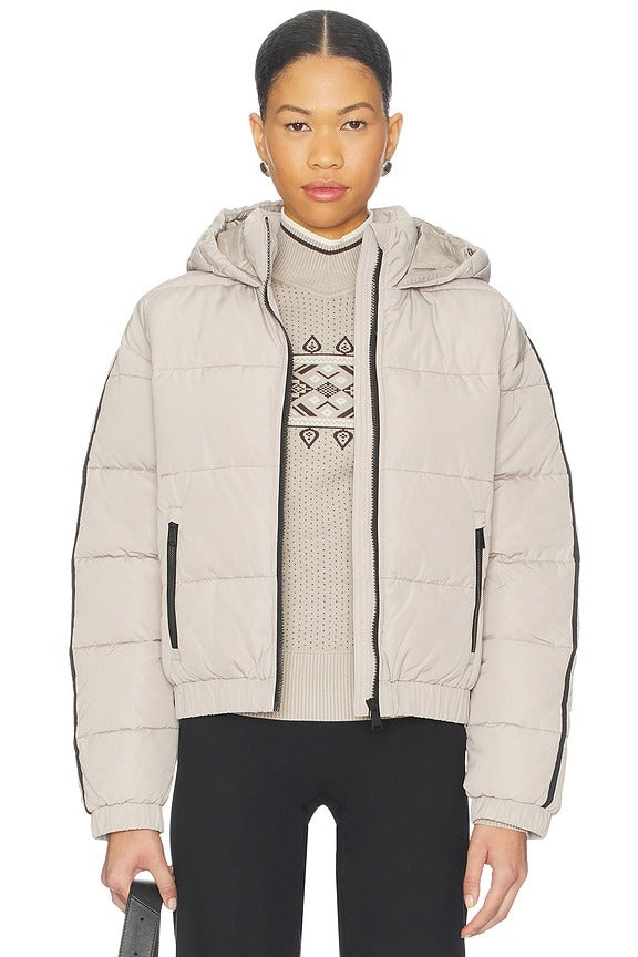 Whitney Puffer Jacket in Stone