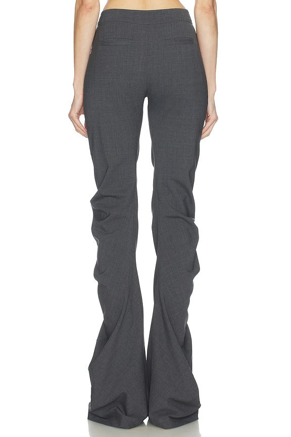 Twisted Trouser in Dark Grey