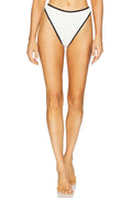 Nora Bitsy Bikini Bottom in Cream & Black