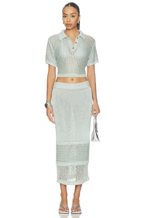 Ruby Skirt in Misty Jade