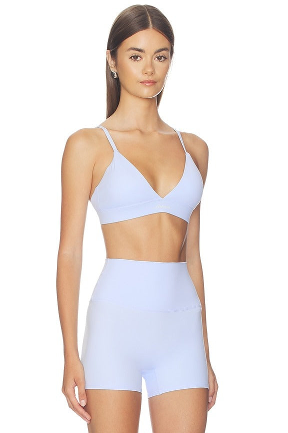 Triangle Sports Bra in Laguna Blue