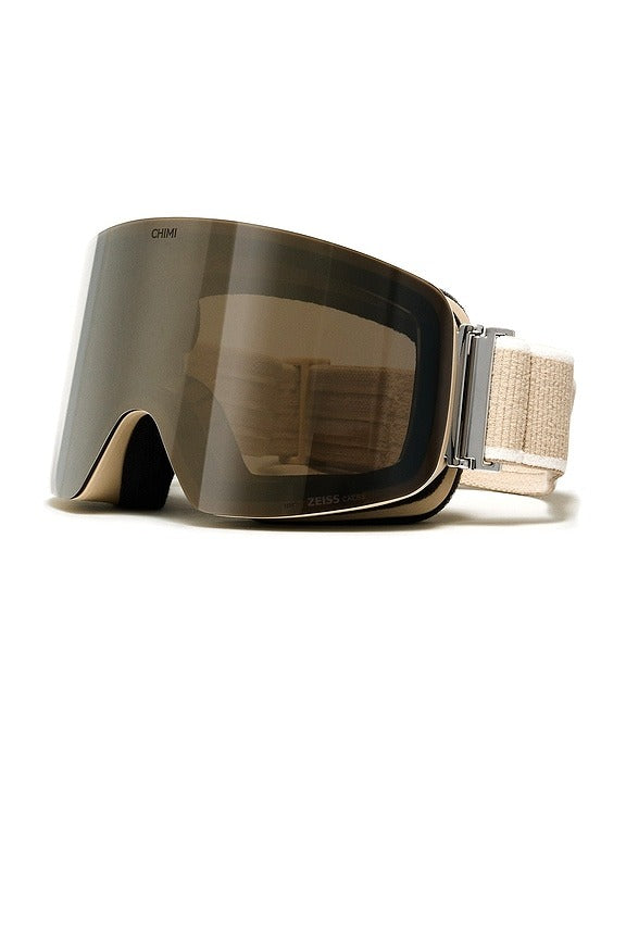01 Cime Ski Goggles in Plain Beige