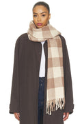 Foundry Check Scarf in Ivory Combo