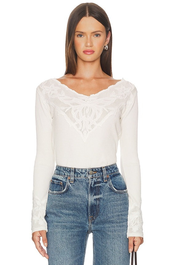 Butterfly Cuff Top in Sugar Swizzle